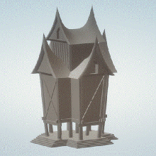 classifica minangkabau architettura 3d print model - Mito3D