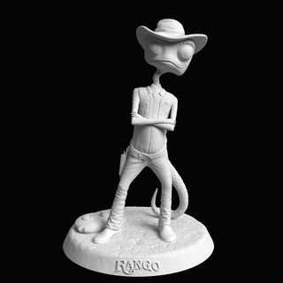 sıra hayvan johnnydepp kertenkele Oscar Hollywood efsane karakter vahşi Batı tanınmış pixar Walt Disney ünlü 3d print model - Mito3D