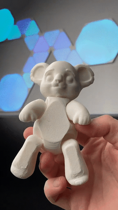 strenge koala flexi tier spielzeug kinder spaß ziehen flexibel 3d print model - Mito3D