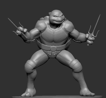 raphael tenage mutant ninja turtles tmnt figure 3d print model - Mito3D