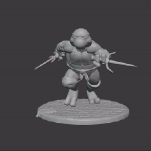 Raffaello tmnt arte tartaruga ninja 3d print model - Mito3D