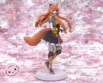 raphtalia hausse bouclier héros 3d imprimable sculpture 1 7 échelle art anime figurine collectionner 3d print model - Mito3D