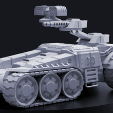 rapid deployment assault rover genestealer cult gsc tank car ridgerunner mortar cannon vehicle 3d print model - Mito3D
