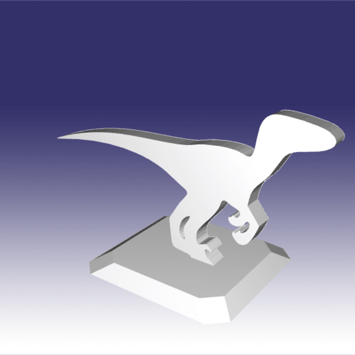 raptor - dinozor oyuncak tasarım 3d baskı sanat hayvan 3D print model - Mito3D