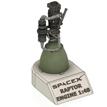 raptor motor atmosférico spacex Arte cohete espacio astronave 3d print model - Mito3D