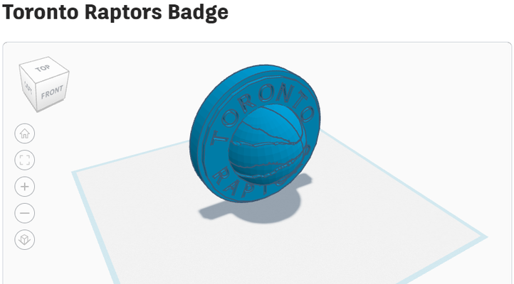 rapaces badge art nba sport basketball 3d print model - Mito3D