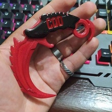 raptrx gadget knife blade key ring pendant ornament cod toy 3d print model - Mito3D