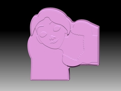 Rapunzel sólido xampu mofo Sabonete bomba casa bombas banho shampoo pressione emaranhado filme Disney Princesa crianças 3d print model - Mito3D