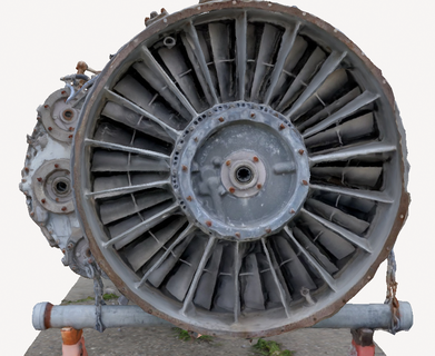 rare turbine jet technologie impressionnant enregistré mise rebut ferraille armée air Obliger 3d print model - Mito3D