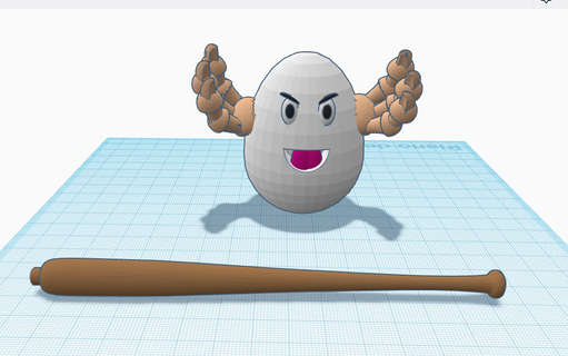rascahuevo raschietto uovo Pasqua pica bastone 3d print model - Mito3D