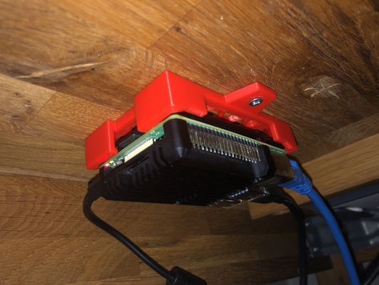 raspberrry pi 4 heat sink gadget halter wandhalterung f r den 3d print model - Mito3D