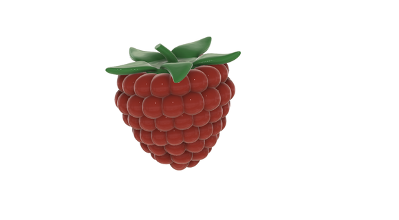 raspberry 3 variants vegetables fruit berry naturalia eat 3d print model - Mito3D