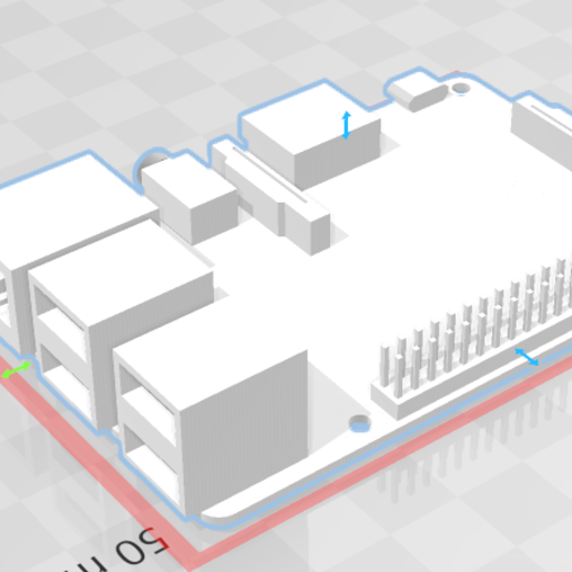 raspberry pi varios frambuesa 3D print model - Mito3D