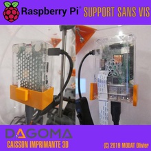 raspberry pi-3+ dagoma box-Unterstützung verschiedene box Unterstützung Himbeere 3d print model - Mito3D