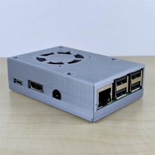 raspberry pi 3 b - b+ caso gadget el ventilador protección de la cubierta cuadro pi3 + berry escofina frambuesa 3d print model - Mito3D