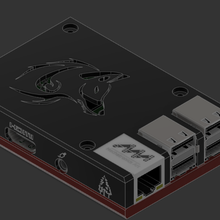 frambuesa pi 3 lobo 3d print model - Mito3D