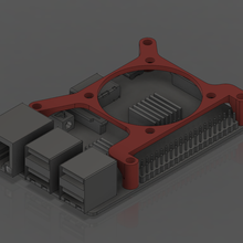 Ahududu pi 40mm hayran binmek araç 3d yazıcı Aksesuarlar 3d print model - Mito3D