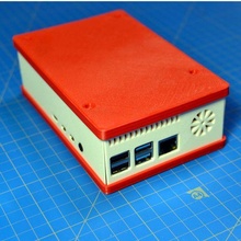 framboise pi 4 gros Cas gaine ventilateur supplémentaire pcb espace gadget fort électronique 3d print model - Mito3D