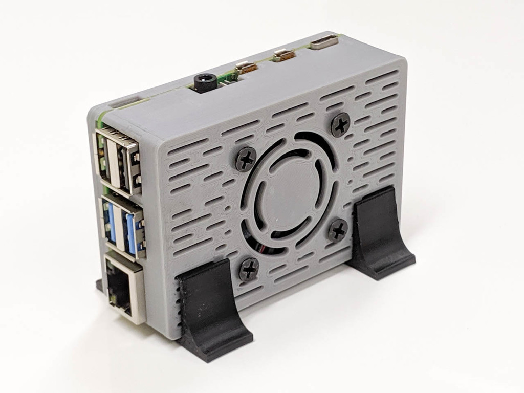 framboise pi 4 Cas gaine 40mm 30mm ventilateur pi4 ordinateur technologie pc Mac 3D print model - Mito3D