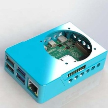raspberry pi 4 gpio octoprint ready case includes slim & vesa mount gadget 3d print model - Mito3D