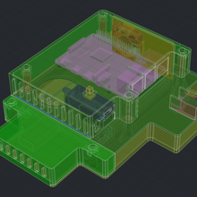 raspberry pi 4 vesa caso w hdd ssd compartimiento de la herramienta electrónica rpi4 pi4 caja disco duro 3d print model - Mito3D