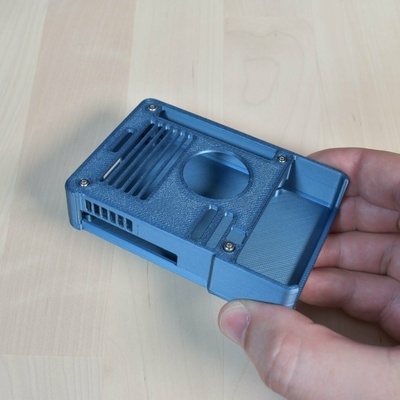 raspberry pi 5 official cooler case enclosure no supports 3d print model - Mito3D