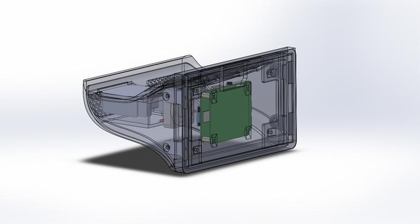 raspberry pi 7 touchscreen pod ford f250-f550 99-07 automotive 3d print model - Mito3D
