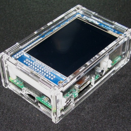 raspberry pi a+ b+ 28 pitft case gadget computer 3D print model - Mito3D
