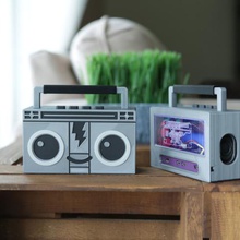 raspberry pi airplay boombox gadget adafruit airtunes audio music pimoroni speaker 3d print model - Mito3D