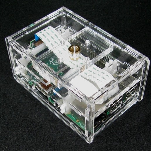 raspberry pi b+ custodia per fotocamera gadget la caso il lampone 3D print model - Mito3D