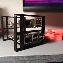 framboise pi support gadget Cas gaine 3d print model - Mito3D