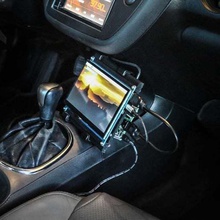 raspberry pi support de voiture outil l'électronique 3 le mont moniteur 3d print model - Mito3D