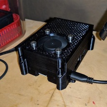 raspberry pi caso de 40mm fã ferramenta aircooled autodesk fusão 360 fusion360 framboesa 3 rpi eletrônica 3d print model - Mito3D
