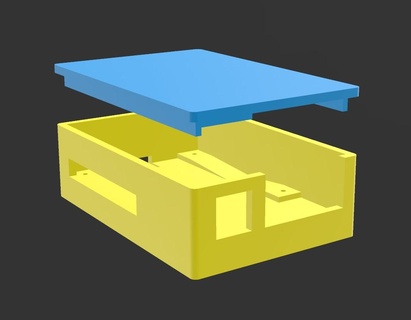 Himbeere pi Fall Mantel Box Gehege Projekt rpi elektrisch elektronisch Kuchen 3d print model - Mito3D
