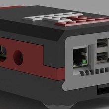framboise pi Cas gaine Brik gadget 3 3d print model - Mito3D