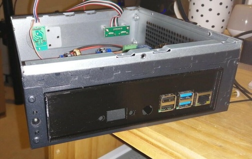 Himbeere pi io Schild montieren Mini itx Panel Server Computer Technologie pc Mac 3d print model - Mito3D