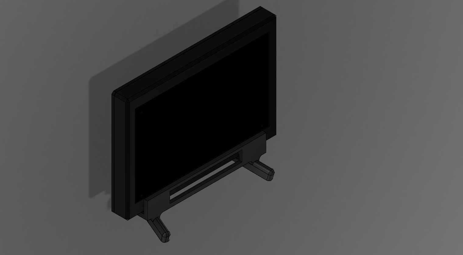 frambuesa pi ips toque 7 inch monitor caso funda pantalla táctil 3D print model - Mito3D