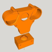 frambuesa pi cámara m4 articulado caso funda herramienta adaptador montar octoprint leva web 3d print model - Mito3D