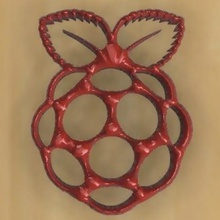 raspberry pi logo various keychain key ring 3d print model - Mito3D