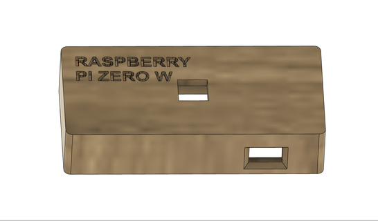 raspberry pi zero w camera case 3d print model - Mito3D