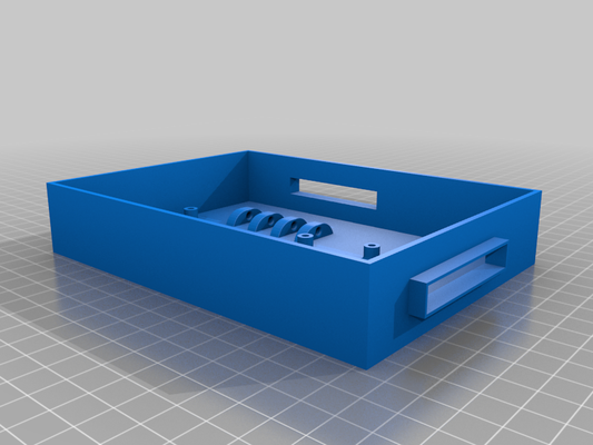 lampone pi zero wh + 4 relè modulo scatola elettronica 3d print model - Mito3D