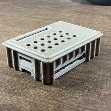 frambuesa pi 4 caso funda recinto militar computadora 3d print model - Mito3D