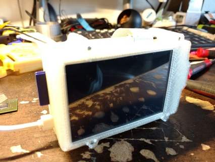 frambuesa pi b 35in lcd caso funda 3d impresora accesorios 3d print model - Mito3D