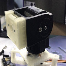 raspicam panela inclinar mg90 servos gadget mg90s pantilt framboesa pi Câmera servo 3d print model - Mito3D