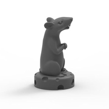rat figura a arte 3d modelo imprimir mouse 3d print model - Mito3D