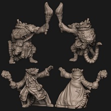 ratto folk art rpg bestia hobby da tavolo zodiac creatura monster minis in miniatura animale 3d print model - Mito3D