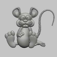 rato stl Arquivo animal 3d 2d cnc roteador impressora registro 3d print model - Mito3D