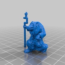 ratto priest game games warhammer wargame skaven mouse mini kobold fantasy dungeons dragons dnd caster 28mmscale 3d print model - Mito3D