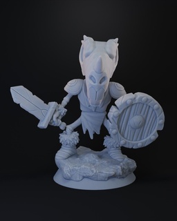 rat squelette guerrier rpg miniature Jeu amusement 3d libre populaire Accueil maison donjon dragon magie facile elfe orc mage ver terre minis 3d print model - Mito3D