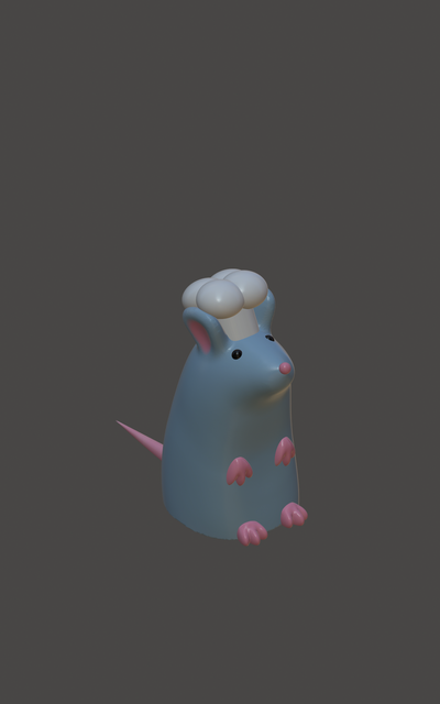 ratatouille mouse game 3d print model - Mito3D